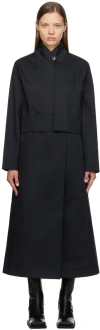Henrik Vibskov Navy Dawn Coat In Navy