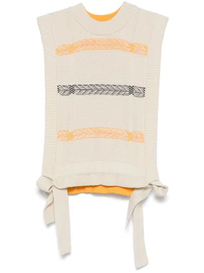 Henrik Vibskov New Stitch Vest In Neutrals