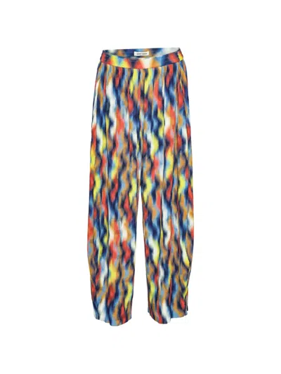 Henrik Vibskov O Pants Plissé-effect Palazzo Pants In Multi