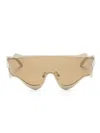 Henrik Vibskov Octane Shield-frame Sunglasses In Neutrals