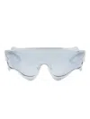 Henrik Vibskov Octane Shield-frame Sunglasses In Silver