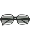 Henrik Vibskov Olga Square-frame Sunglasses In Black