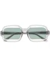 Henrik Vibskov Olga Square-frame Sunglasses In Grey