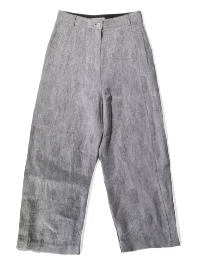 Henrik Vibskov Patch-pocket Trousers In Gray