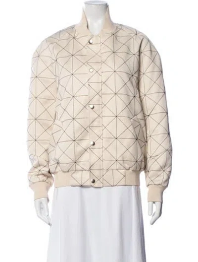Pre-owned Henrik Vibskov Patterned Bomber Jacket In Pink