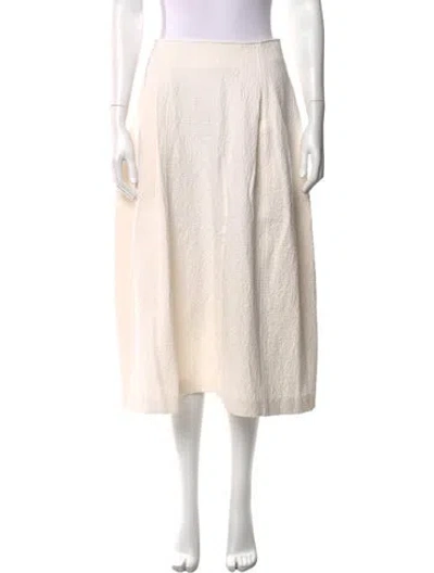 Pre-owned Henrik Vibskov Patterned Midi Length Skirt In Neutrals