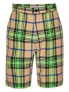 Henrik Vibskov Plaid-pattern Shorts In Green