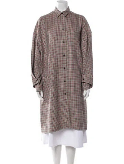 Pre-owned Henrik Vibskov Plaid Print Knee-length Dress In Multi