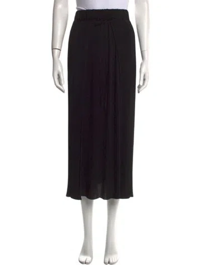 Pre-owned Henrik Vibskov Pleated Accents Midi Length Skirt In Blue