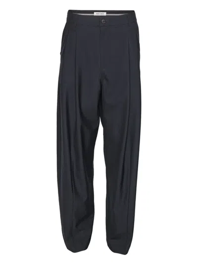 Henrik Vibskov Pleated Trousers In Blue