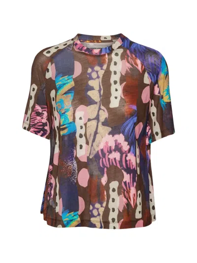 Henrik Vibskov Polliwog-print Raglan-sleeve T-shirt In Multi