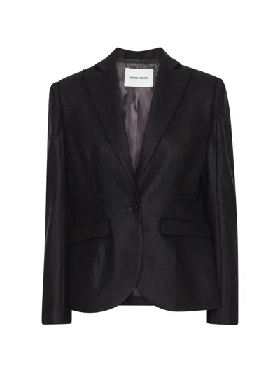 Henrik Vibskov Press Tailored Wool Blazer In Black