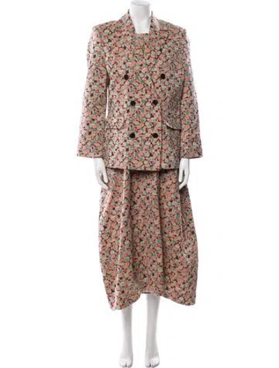 Pre-owned Henrik Vibskov Printed Dress Set In Green