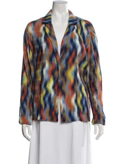 Pre-owned Henrik Vibskov Printed Jacket W/ Tags In Blue