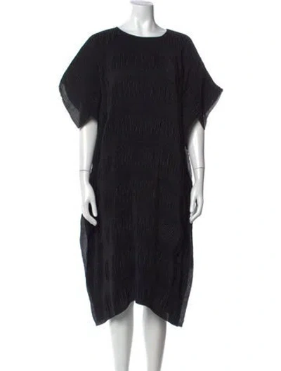 Pre-owned Henrik Vibskov Printed Knee-length Dress In Black