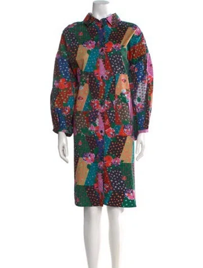 Pre-owned Henrik Vibskov Printed Knee-length Dress In Multi