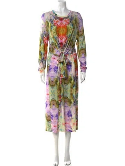 Pre-owned Henrik Vibskov Printed Long Dress In Multi