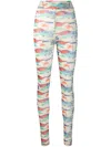 Henrik Vibskov Printed Mesh Leggings In Neutrals