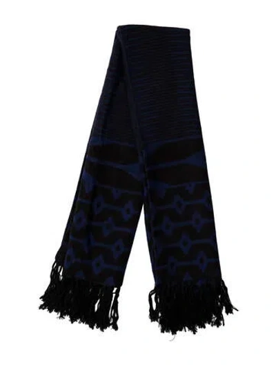 Pre-owned Henrik Vibskov Printed Scarf In Blue