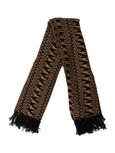 Pre-owned Henrik Vibskov Printed Scarf In Brown