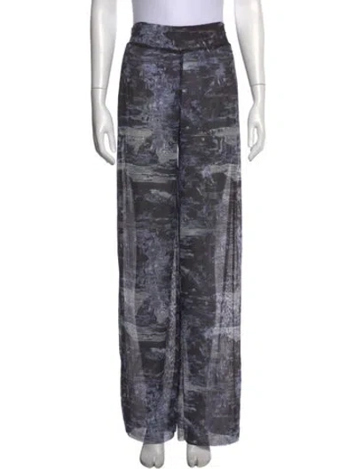 Pre-owned Henrik Vibskov Printed Wide Leg Pants In Multi