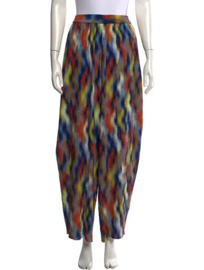 Pre-owned Henrik Vibskov Printed Wide Leg Pants W/ Tags In Blue