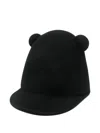 Henrik Vibskov Radar Ear-detail Hat In Black
