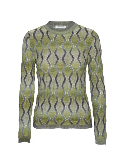 Henrik Vibskov Resonance Geometric-pattern T-shirt In Animal Print