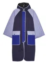 Henrik Vibskov Reversible Hooded Parka In Blue
