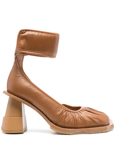 Henrik Vibskov Rocky Driver Heel 95mm Pumps In Brown
