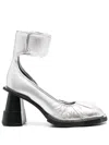 Henrik Vibskov Rocky Driver Heel 95mm Pumps In Silver