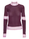 Henrik Vibskov Ruffled-trim Perforated Jumper In Pink