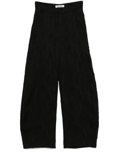 Henrik Vibskov Shade Trousers In Black Shadow Lines