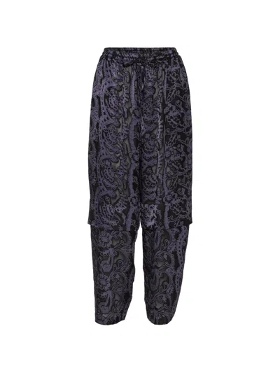 Henrik Vibskov Shants Burnout-pattern Trousers In Black
