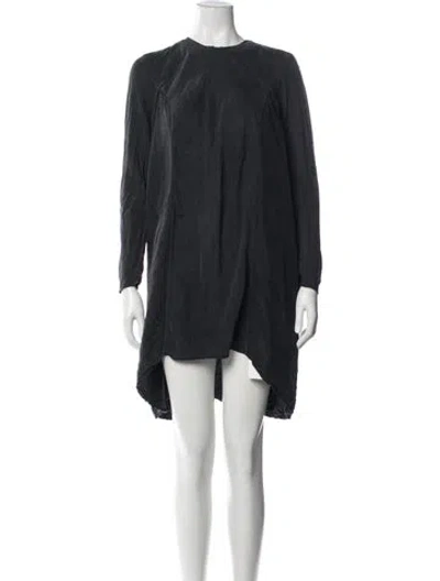 Pre-owned Henrik Vibskov Silk Knee-length Dress In Gray