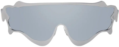Henrik Vibskov Silver Octane Sunglasses In Metallic