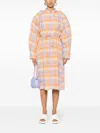Henrik Vibskov Spam Plaid Midi Dress In Multi