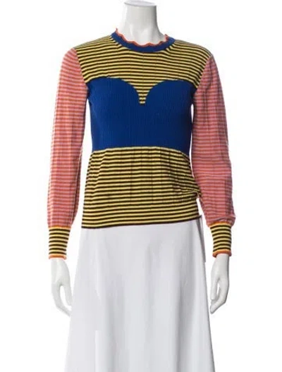 Pre-owned Henrik Vibskov Striped Crew Neck Sweater In Multi