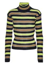 Henrik Vibskov Striped Roll-neck Sweater In Multi