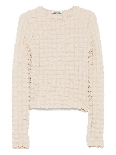 Henrik Vibskov Textured Blouse In Neutrals