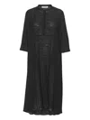 Henrik Vibskov Textured Button-front Maxi Dress In Black