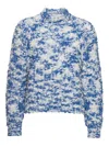 Henrik Vibskov Textured Mock-neck Sweater In Blue