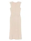 Henrik Vibskov Tie Midi Dress In Neutrals