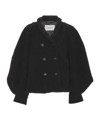 Henrik Vibskov Tiles Double-breasted Casual Jacket In Black
