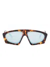 Henrik Vibskov Tortoiseshell-effect Sunglasses In Brown