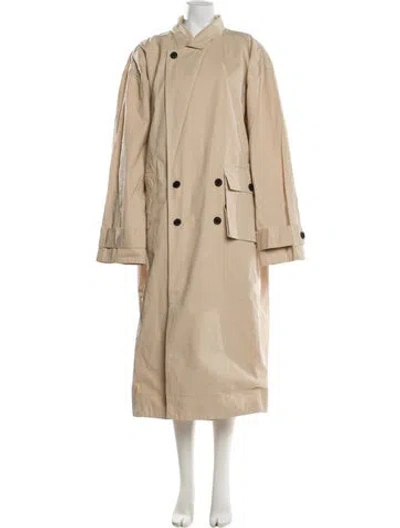 Pre-owned Henrik Vibskov Trench Coat W/ Tags In Neutral