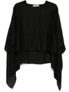 Henrik Vibskov Uncut Silk Blouse In Black