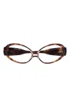 Henrik Vibskov Upside Down Oval-frame Sunglasses In Brown