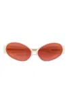 Henrik Vibskov Upside Down Sunglasses In Neutral