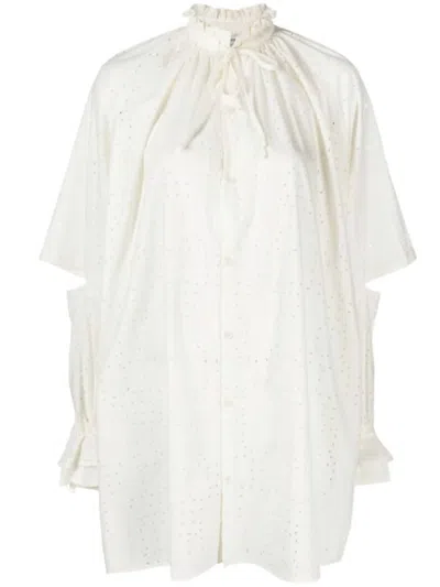Henrik Vibskov Void Filler Broderie-anglaise Shirt In Multi